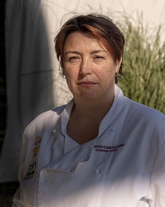 SOZZAGO (NO), ITALY - JULY 15Portrait of Claudia Fonio, 40, chef at the farmhouse restaurant 'Al Pum Rus'. It is one of the restaurants that use Riso Rissotti to make their risottos.Photo by Davide Bertuccio for The Washington Post